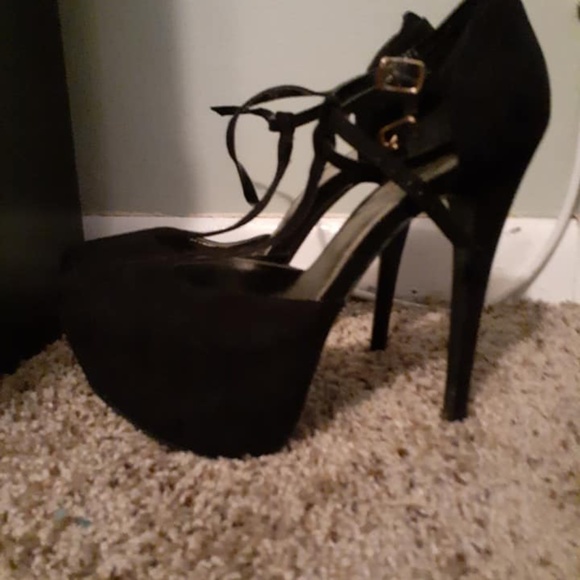 Black stacked stiletto - Picture 2 of 2